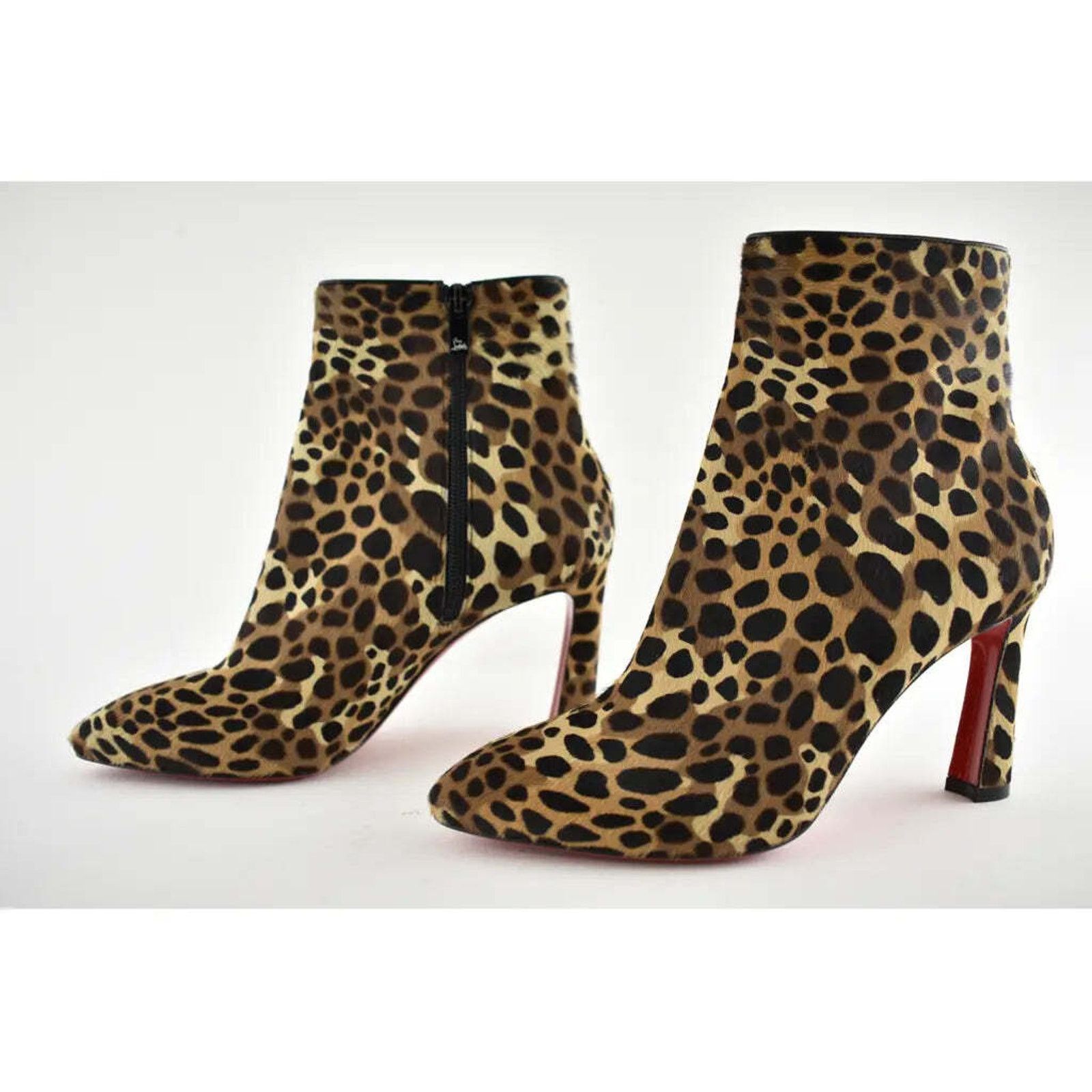 Christian Louboutin Christian Louboutin So Eleonor 85 Black Brown Leopard Pony Size US 8.5 / IT 38.5 - 9 Thumbnail