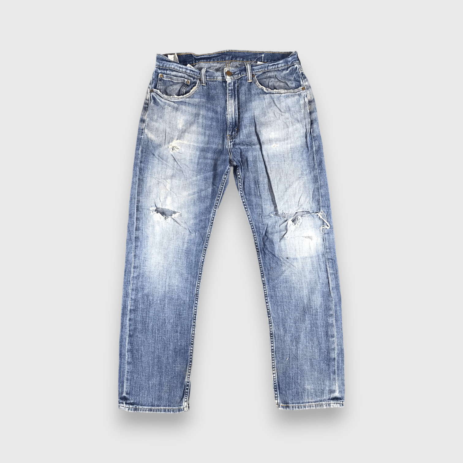 Levi's Vintage Blue Wash Levis 505 Jeans-J2028 Size US 35 - 1 Thumbnail