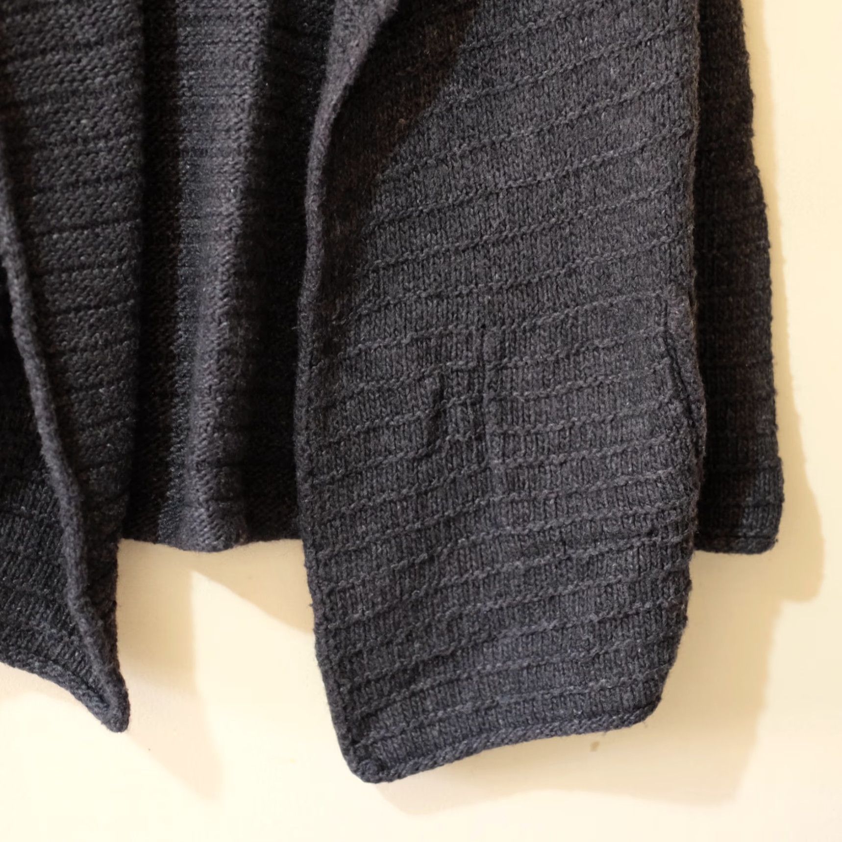 Eddie Bauer Eddie Bauer Sweater Women's M Off Black Cardigan Wool Blend Open Front Size M / US 6-8 / IT 42-44 - 4 Thumbnail