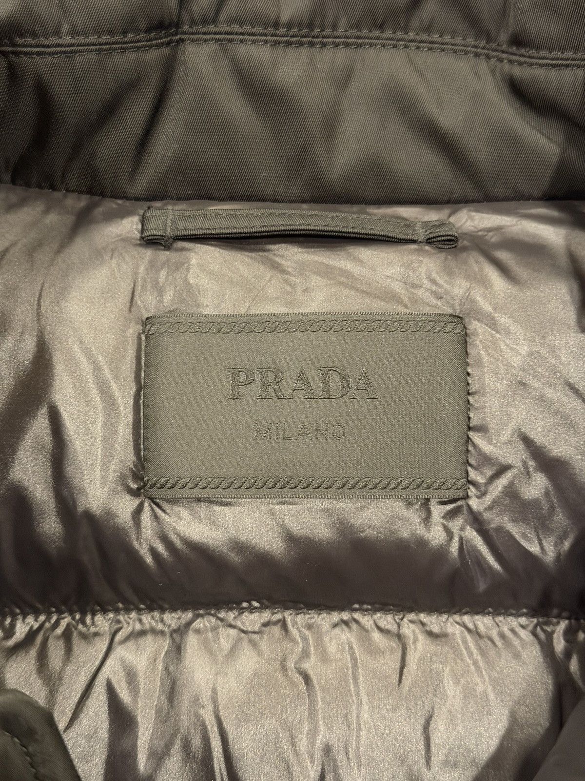 Prada Prada 2023 Re-Nylon Down Puffer Black Collar Zip-Up Jacket Size US L / EU 52-54 / 3 - 8 Thumbnail