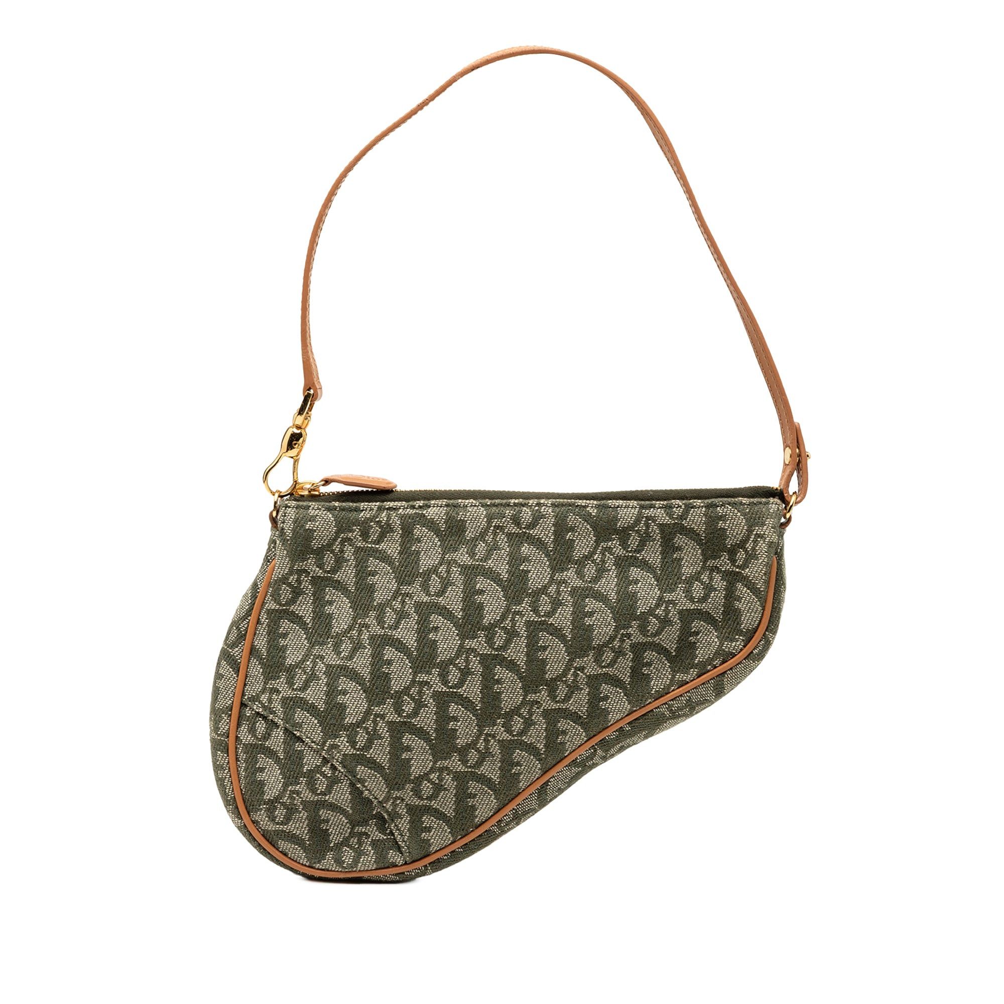 Dior Mini Diorissimo Canvas Saddle Pochette Size ONE SIZE - 1 Thumbnail