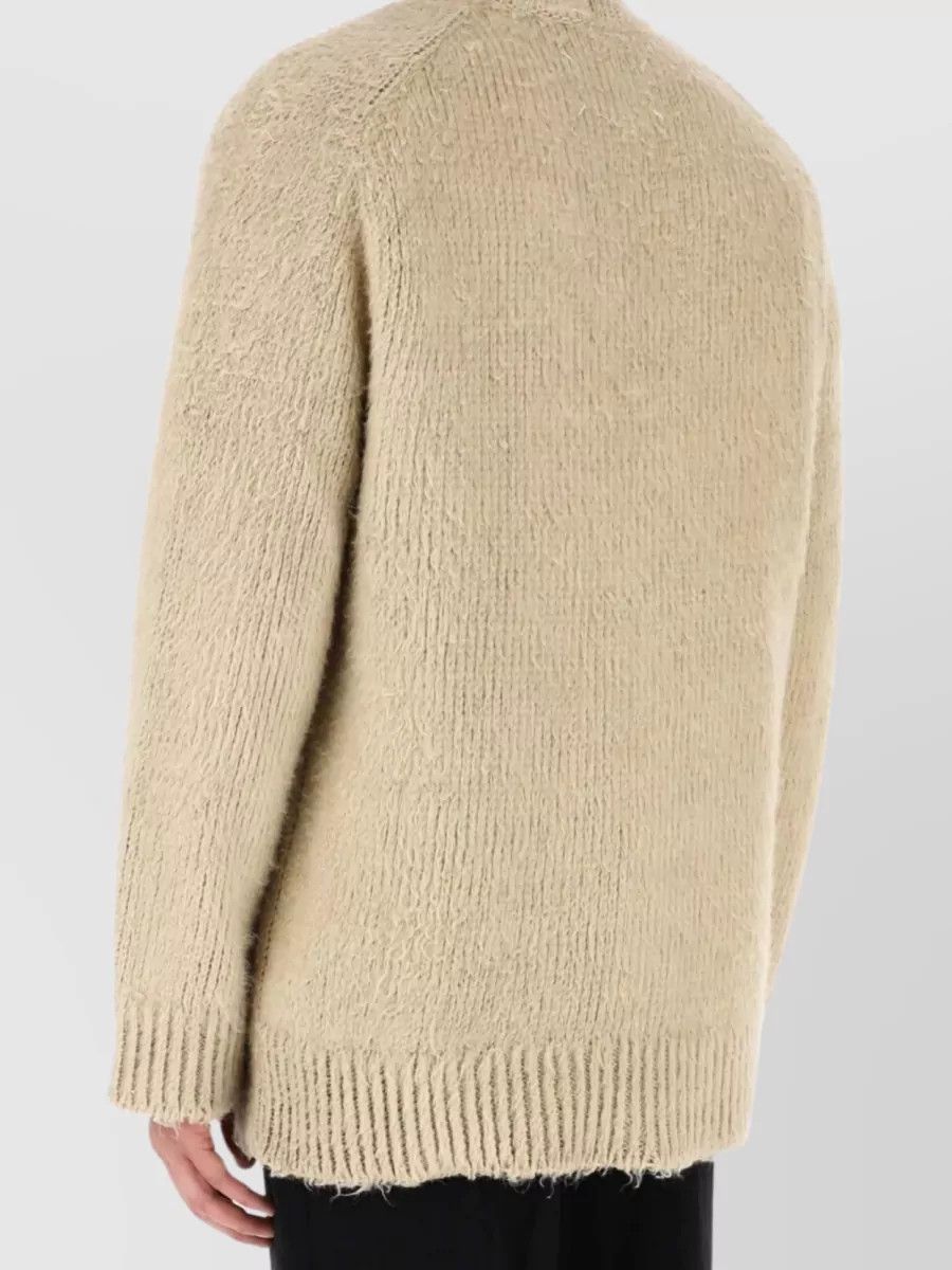 Maison Margiela o1y1124 Linen Oversize Cardigan In Beige Size US XS / EU 42 / 0 - 5 Thumbnail