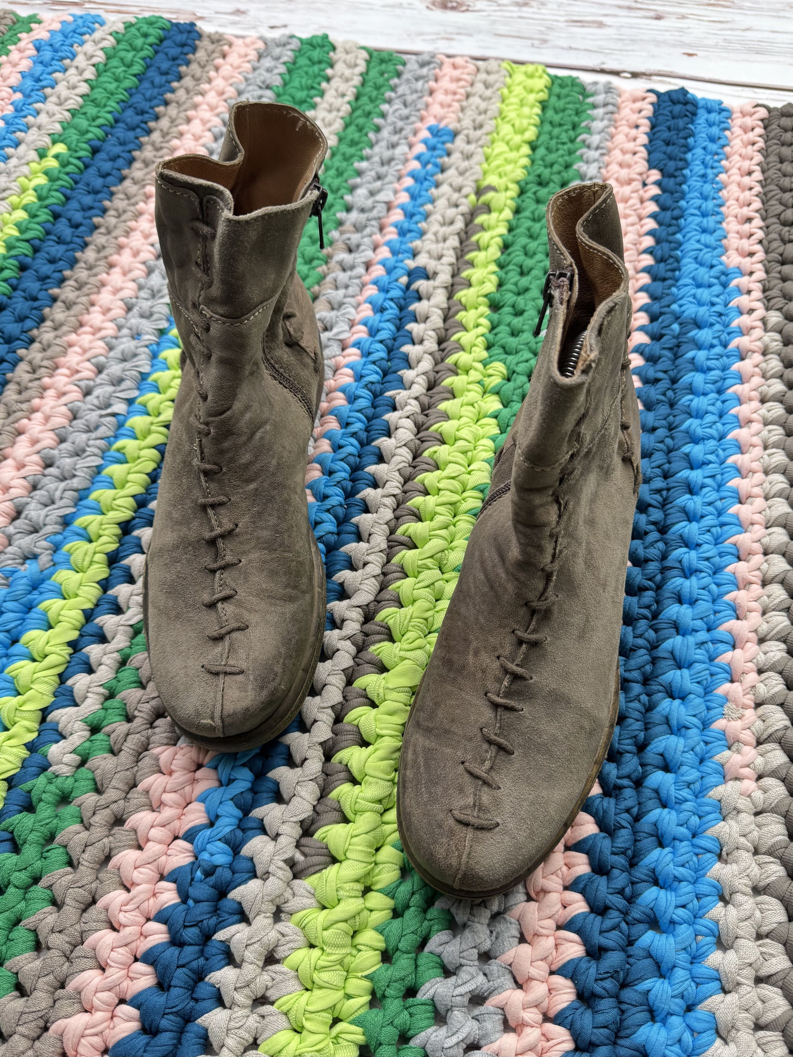 A.S.98 Vintage Leather Boots (ET1)(D15) Size US 9 / IT 39 - 9 Thumbnail