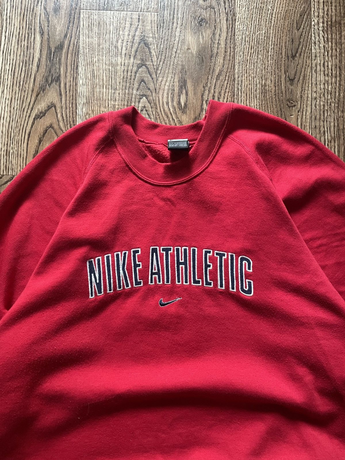 Nike 90s Vintage Nike Sweatshirt Retro Big Swoosh Logo Crewneck Size US XXL / EU 58 / 5 - 3 Thumbnail