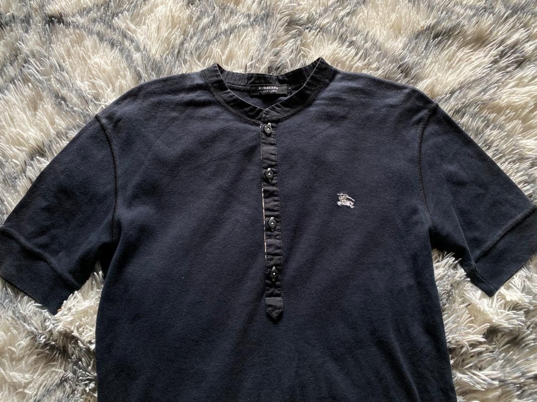Burberry BURBERRY BLACK LABEL Henley neck T-shirt size 2 Size US S / EU 44-46 / 1 - 4 Thumbnail