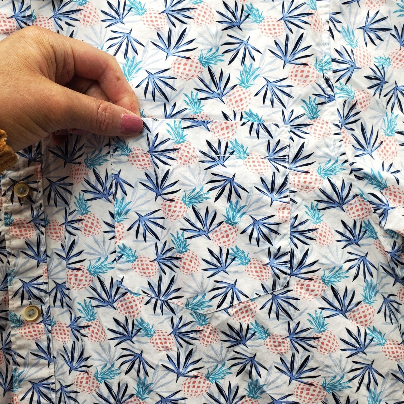 Vintage Michael Brandon Golf Shirt Mens XL Pineapple Print Button Up Collar Streetwear Casual/Outdoor Size US XL / EU 56 / 4 - 5 Thumbnail