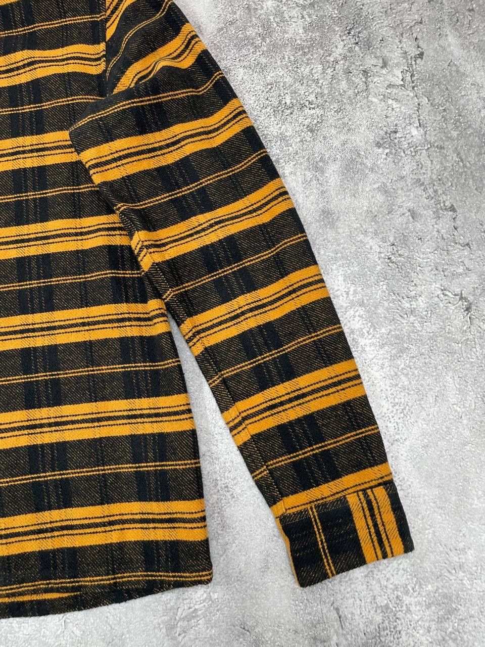 Allsaints AllSaints Men Shirt Black Yellow Check Flannel Long Sleeve Size US M / EU 48-50 / 2 - 3 Thumbnail