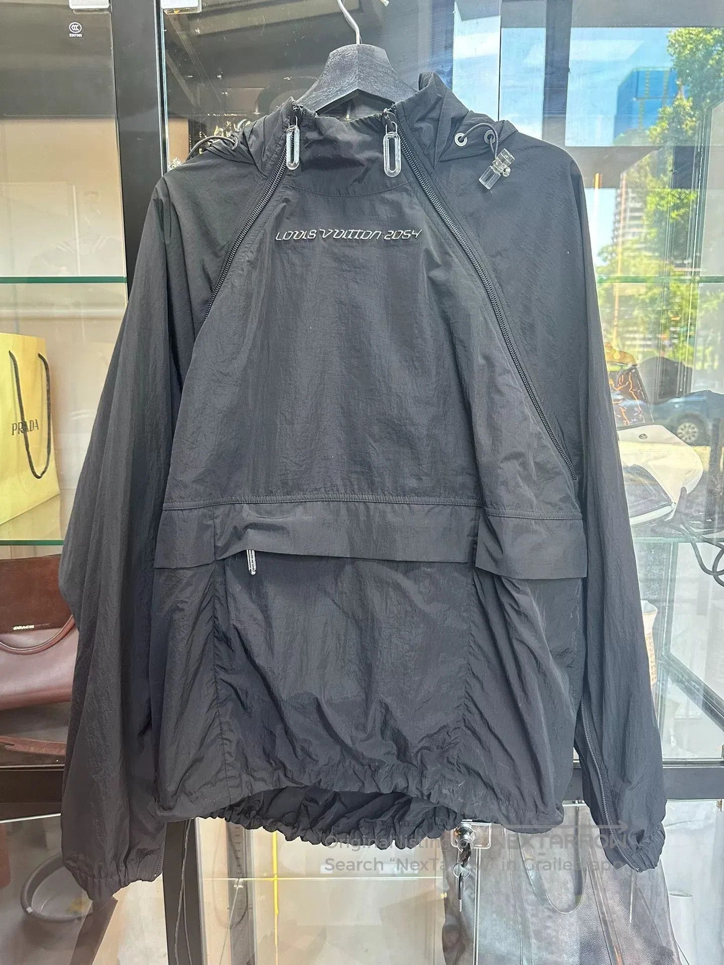 louis vuitton rainbow functional windbreaker.