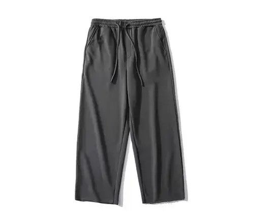 Japanese Brand 20AW Indigo Union Japan Dark Grey Straight Legs Sweatpants Size US 31 - 1 Thumbnail