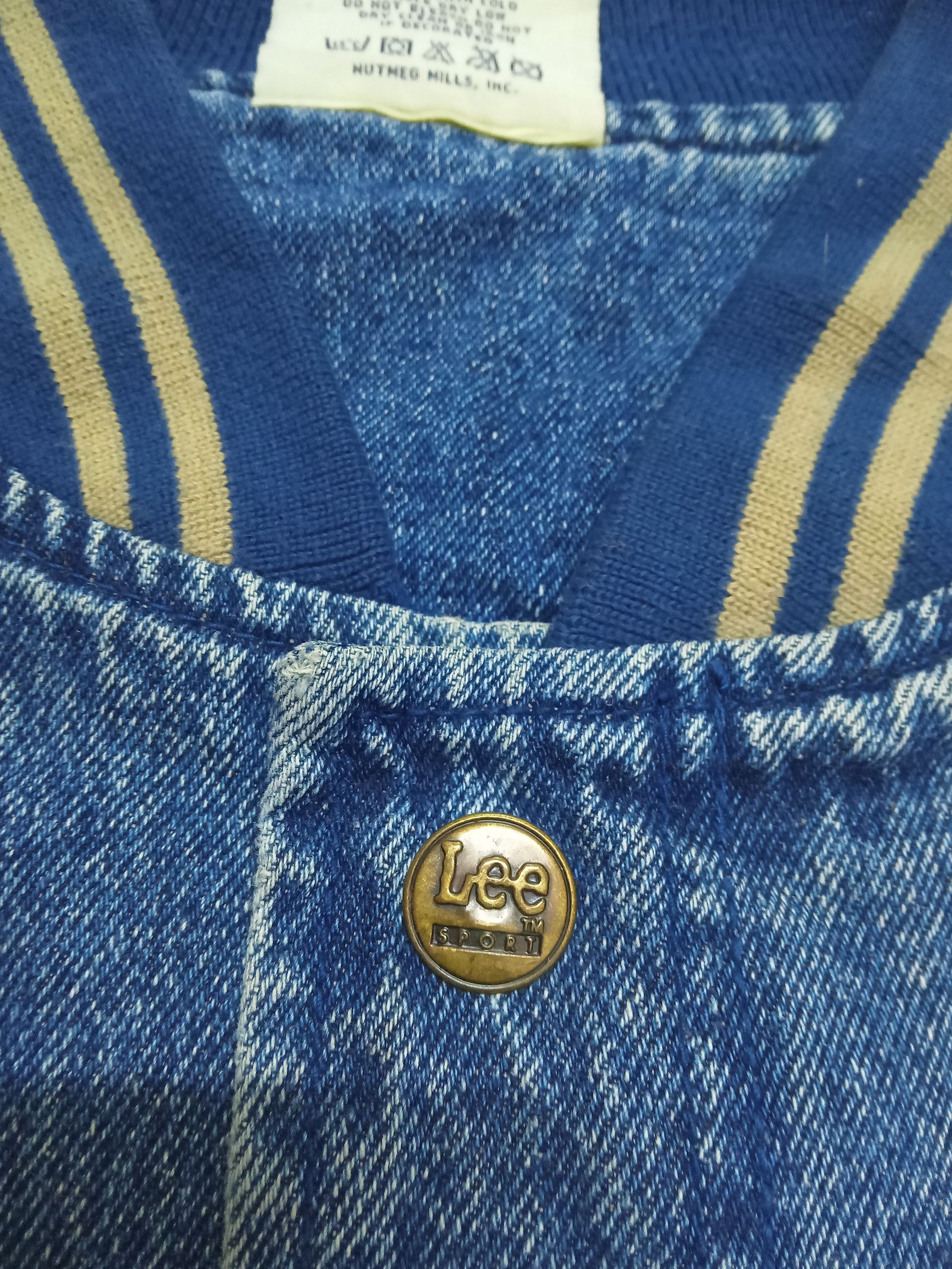 Lee Lee Sport x Utah Jazz Denim Varsity Vintage Jacket Size US XXL / EU 58 / 5 - 6 Thumbnail