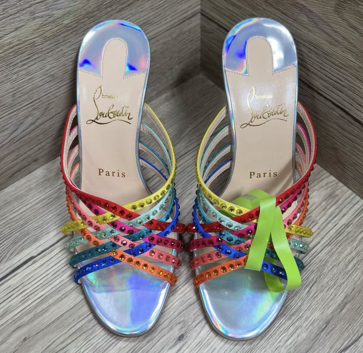Christian Louboutin Christian Louboutin Colored Diamond High Heels J41 Size US 6.5 / IT 36.5 - 2 Thumbnail