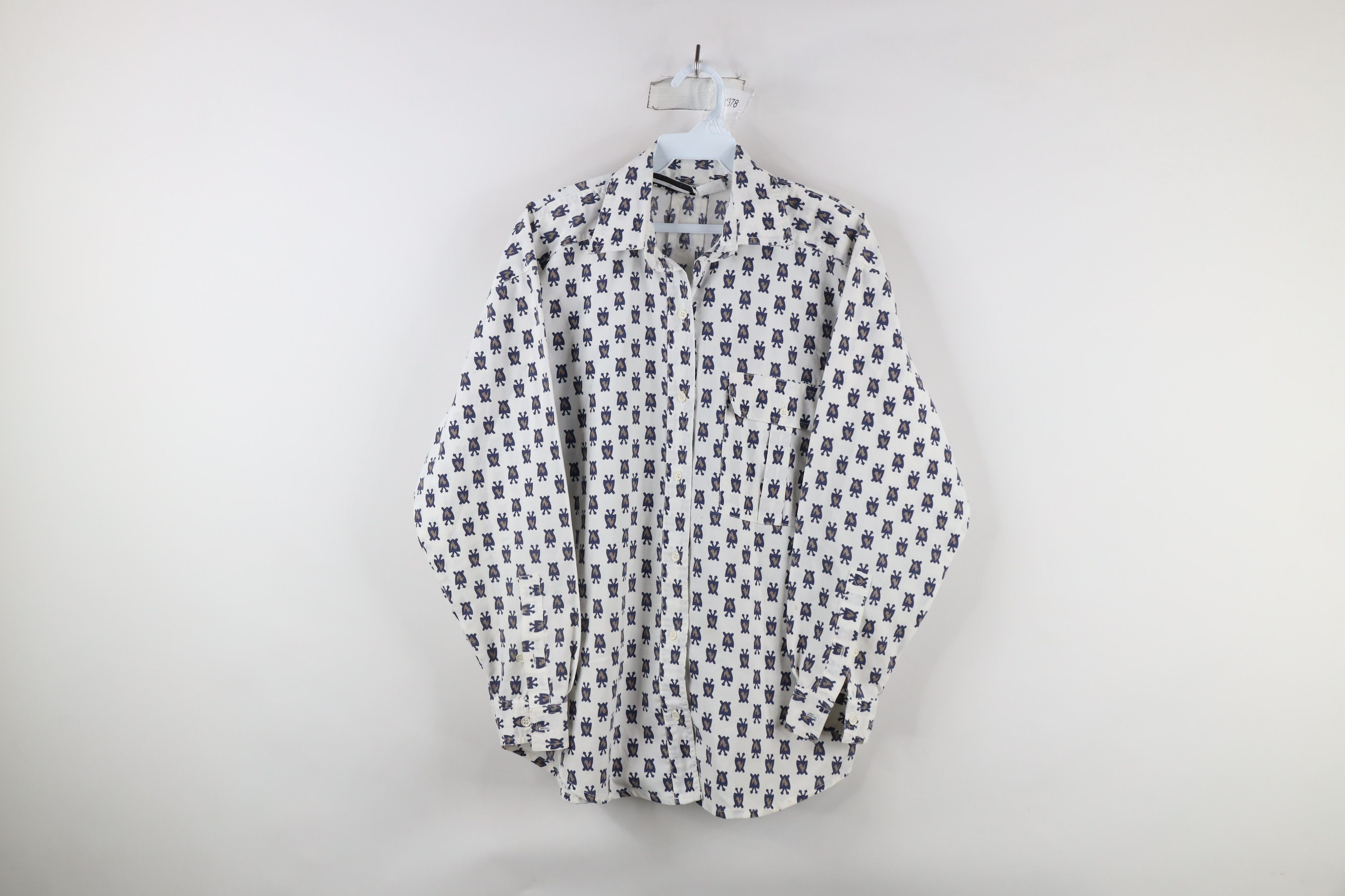 Vintage Vintage 90s Streetwear All Over Print Collared Button Shirt Size M / US 6-8 / IT 42-44 - 1 Thumbnail
