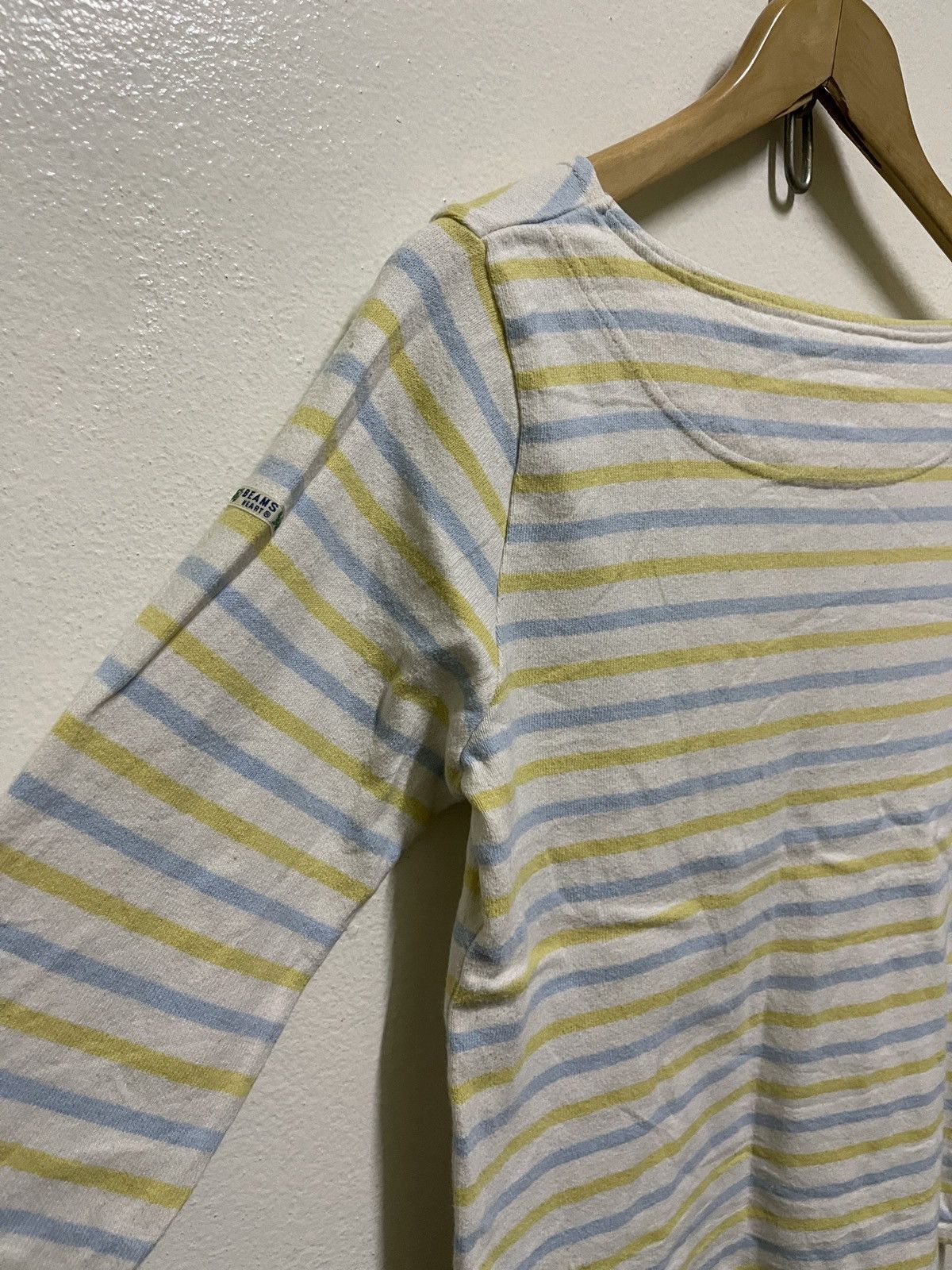 Beams Plus × Japanese Brand Beams Heart Boat Neck Stripe T Shirt Size S / US 4 / IT 40 - 8 Thumbnail