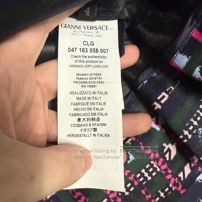 Versace Versace Multicolor Leather Women's Jacket . Size S / US 4 / IT 40 - 4 Thumbnail