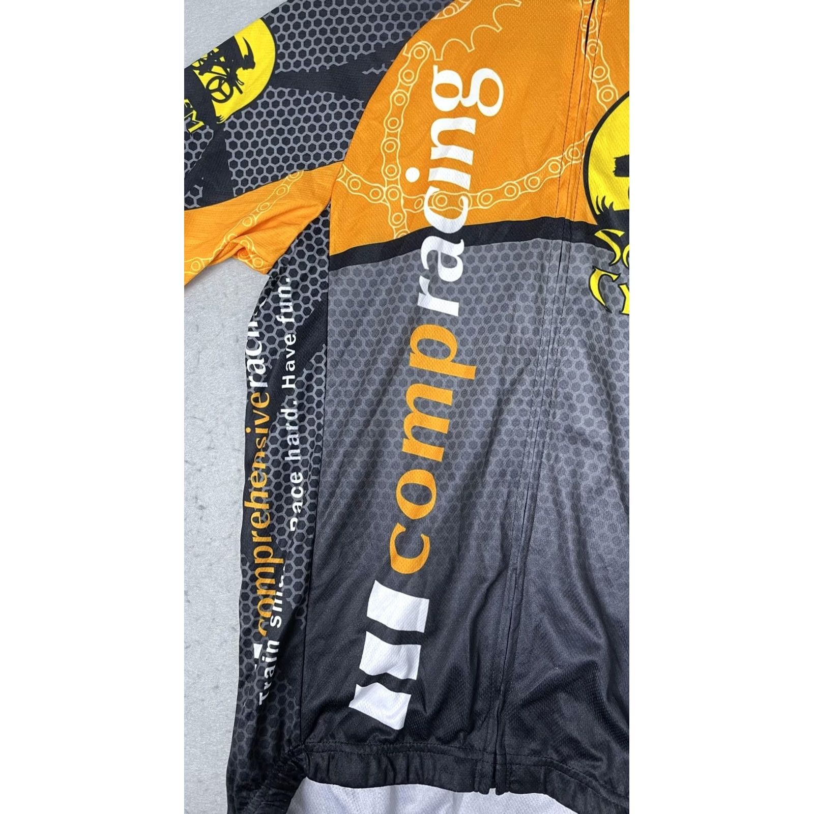 Vintage Primal Salem Cycle Jersey Mens Medium Black Orange Cycling Full Zip Racing Shirt Size US M / EU 48-50 / 2 - 3 Thumbnail