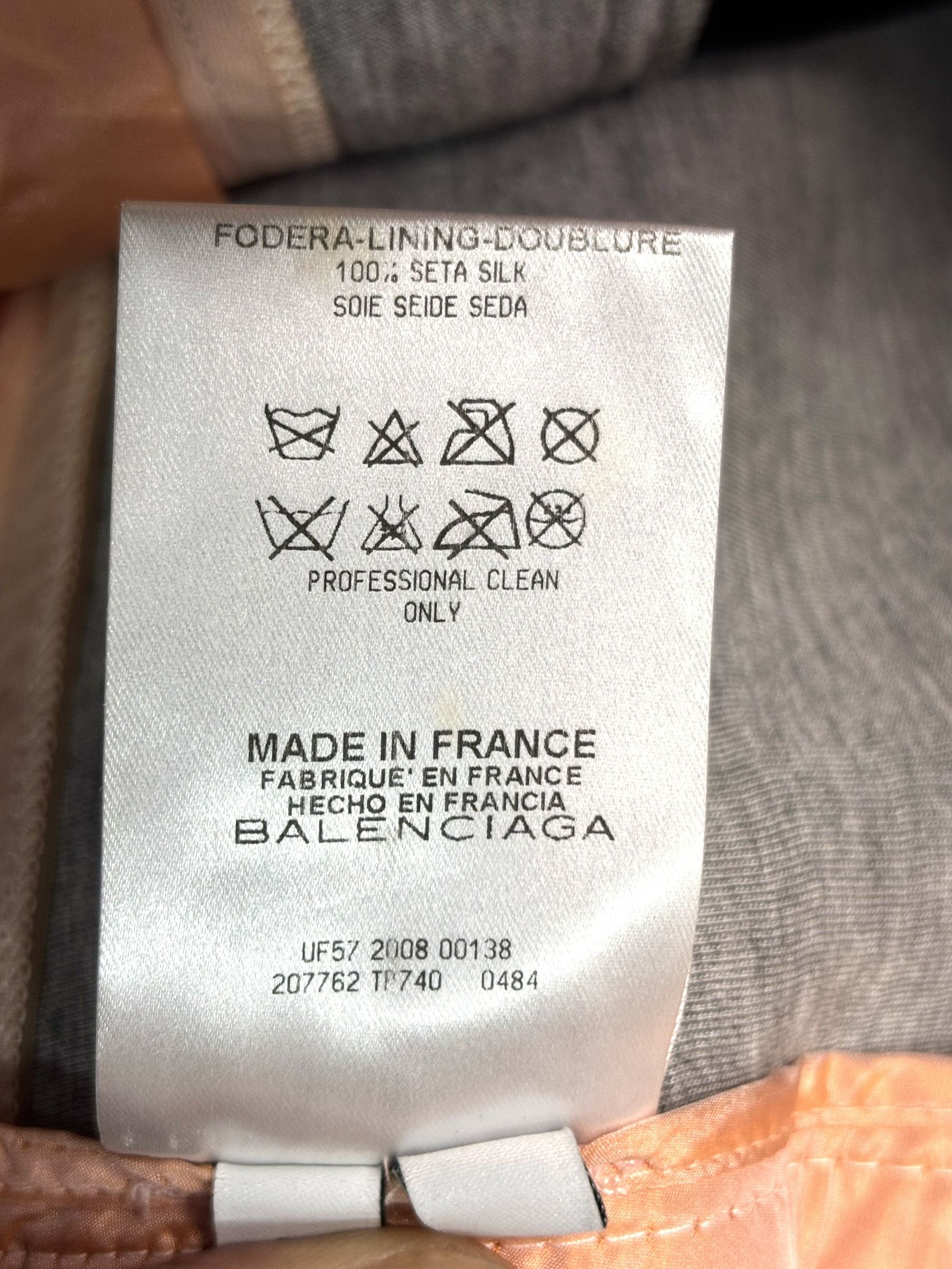 Balenciaga Two-Tone Trousers with Plastic Panel