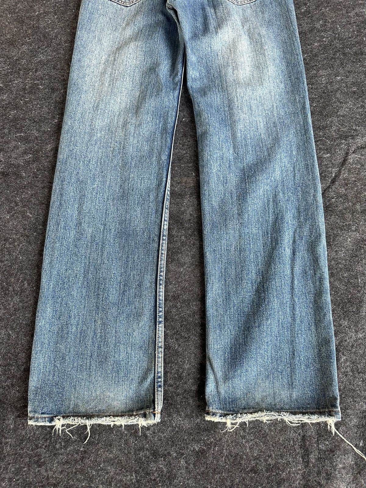 Beauty Beast Vintage Nylaus Japan Patchwork Thrashed Denim 30x33 D331 Size US 30 / EU 46 - 7 Thumbnail