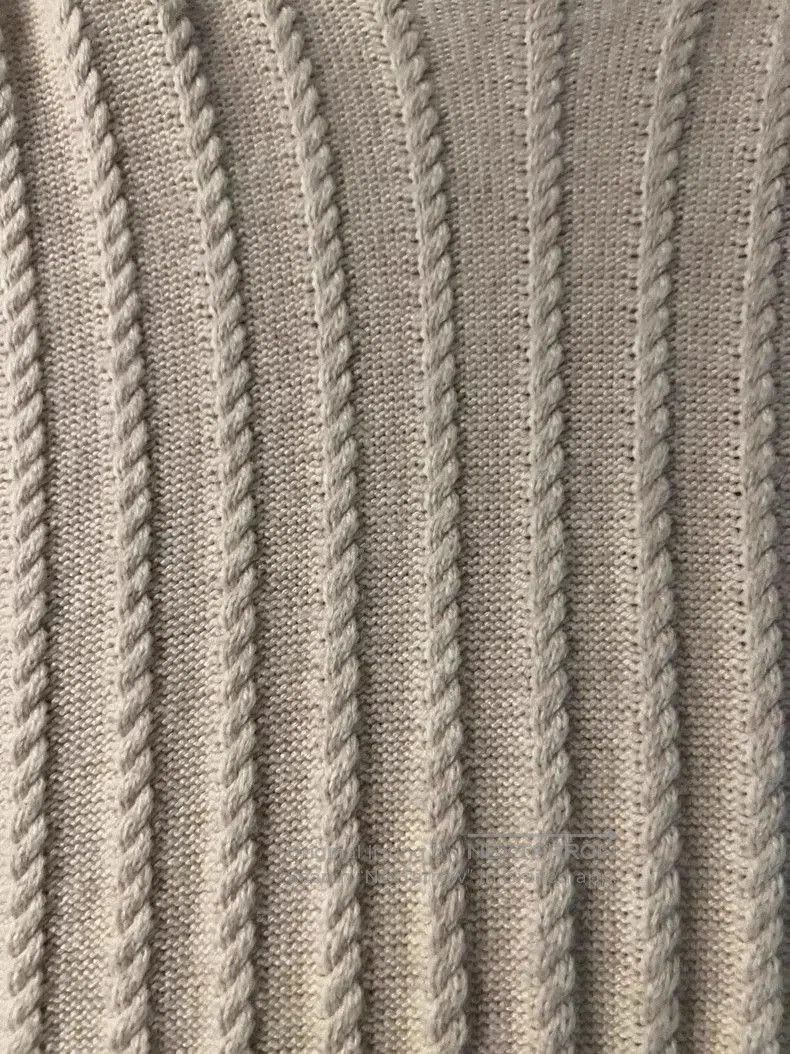 Yohji Yamamoto Yohji-Inspired Round Neck Cable Knit Sweater. Size US M / EU 48-50 / 2 - 4 Thumbnail