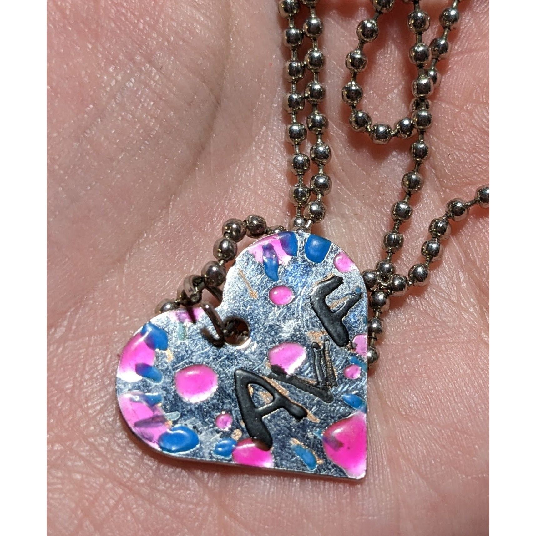 Other Handmade Heart AVF Necklace Size ONE SIZE - 14 Thumbnail