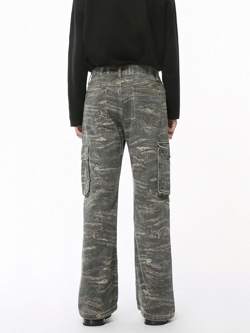 Japanese Brand Retro loose camouflage pocket jeans Size US 32 / EU 48 - 3 Thumbnail