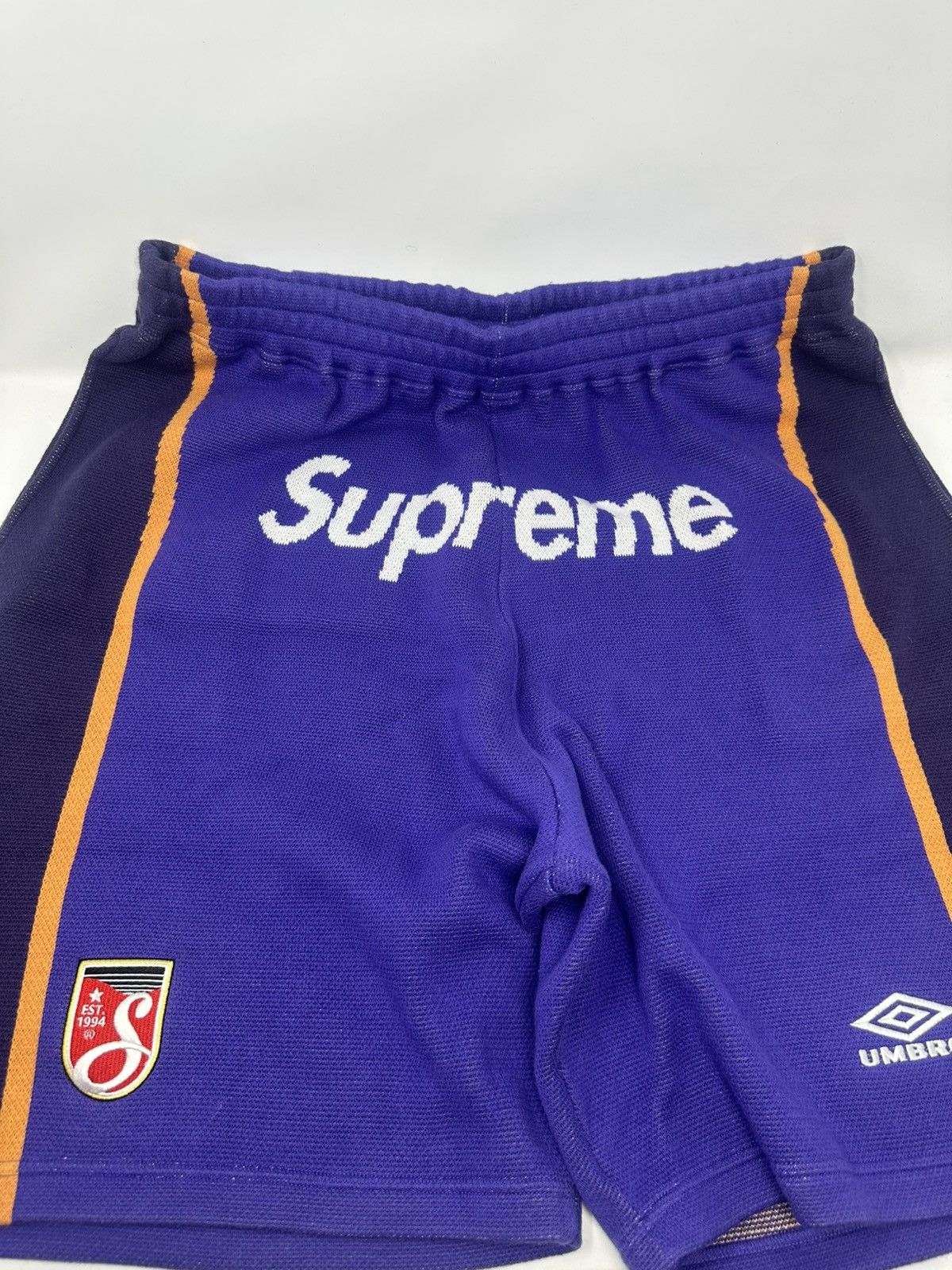 Supreme - Supreme Umbro Knit Soccer Short Blue XLの通販 by