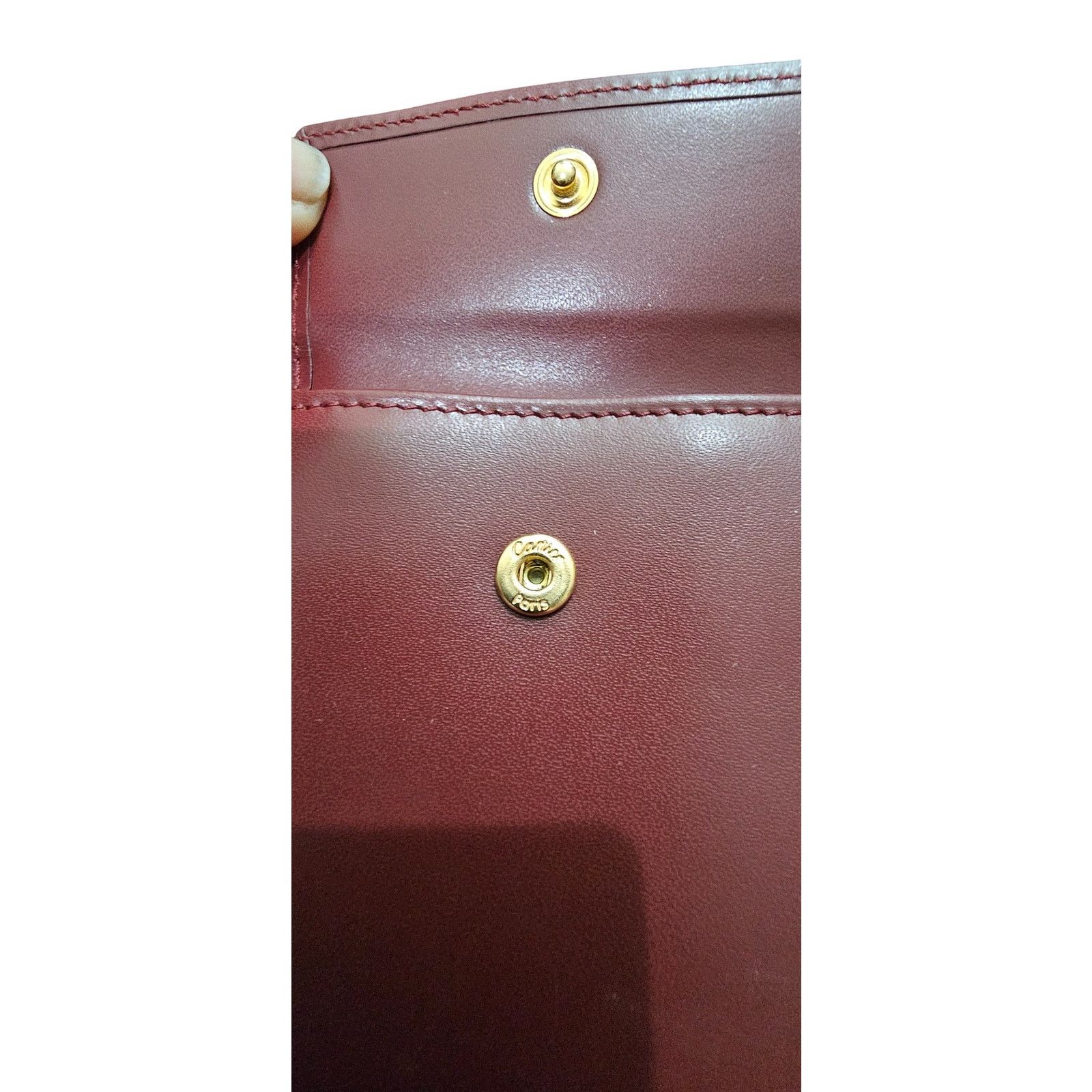 Cartier Cartier Bifold Wallet Vintage Must de Cartier Bordeaux Size ONE SIZE - 9 Thumbnail