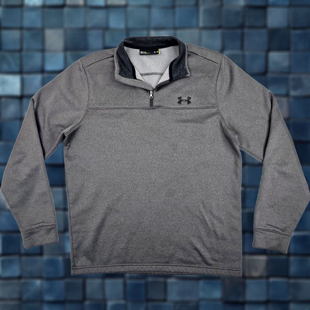Under Armour Under Armour Storm 1/4 Zip Pullover Mens M Gray Mock Neck Sweatshirt Loose Fit EUC Size US M / EU 48-50 / 2 - 1 Thumbnail