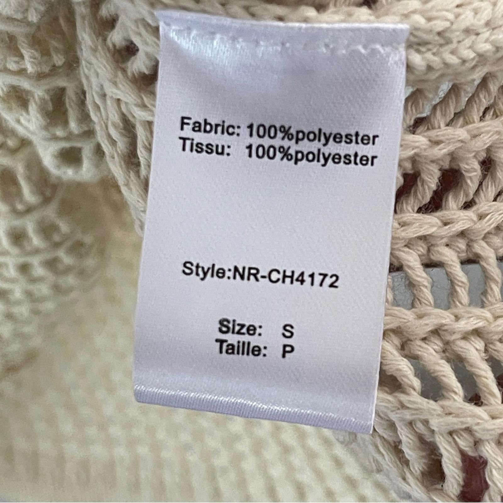ELAN Elan Beige Knit Long Skirt with Vertical Rib Detail size S Size 28" / US 6 / IT 42 - 4 Thumbnail