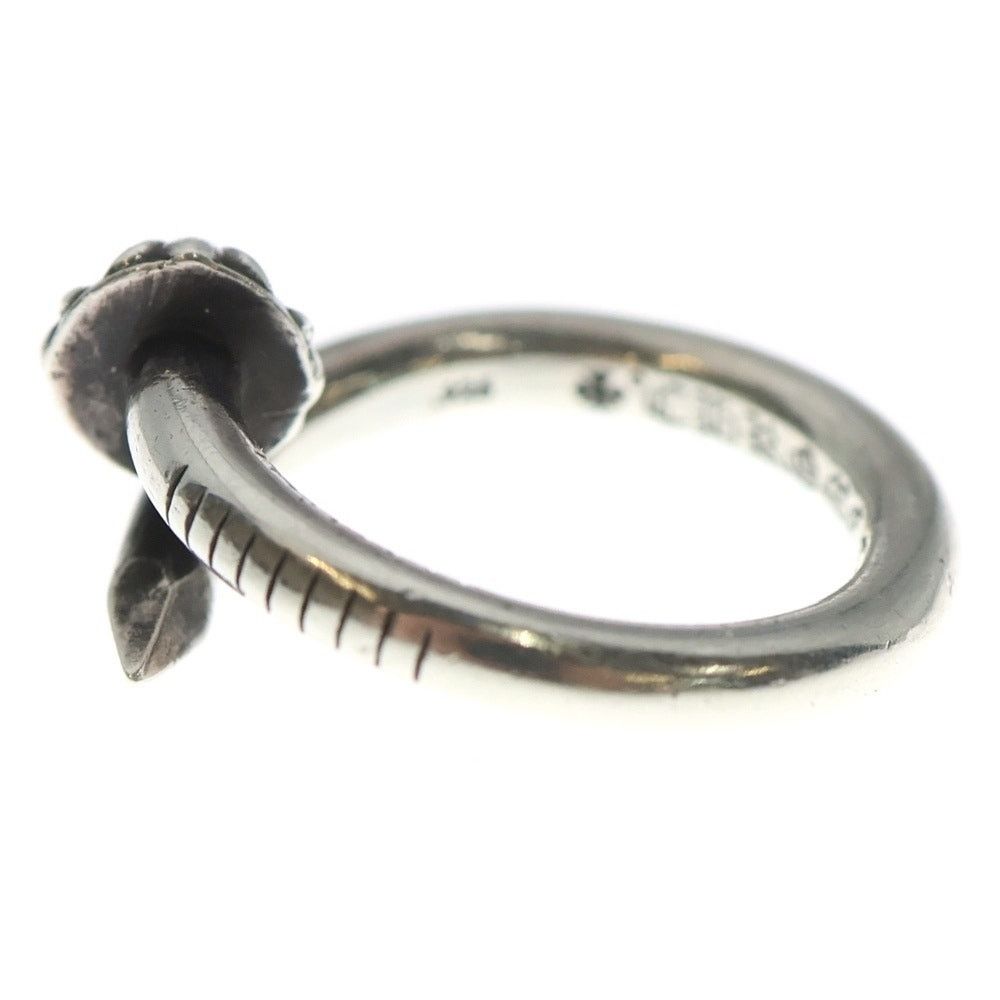 CHROME HEARTS Nail Cross Ball Ring Silver