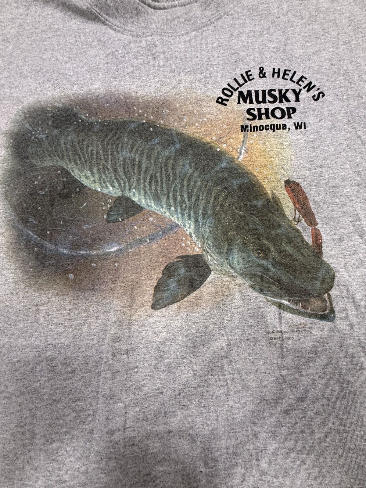 Vintage Vtg Tiger Muskee Shirt Size US XL / EU 56 / 4 - 2 Thumbnail