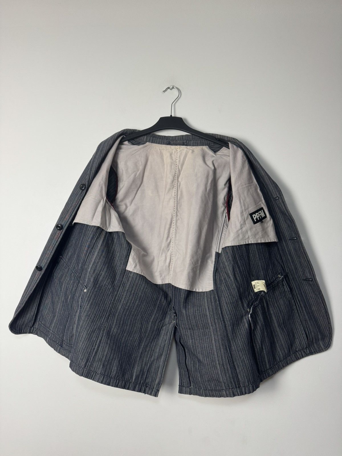 PPFM 00s PPFM Archive Pinstripe Workwear Jacket Blazer Japanese Size 40R - 7 Thumbnail