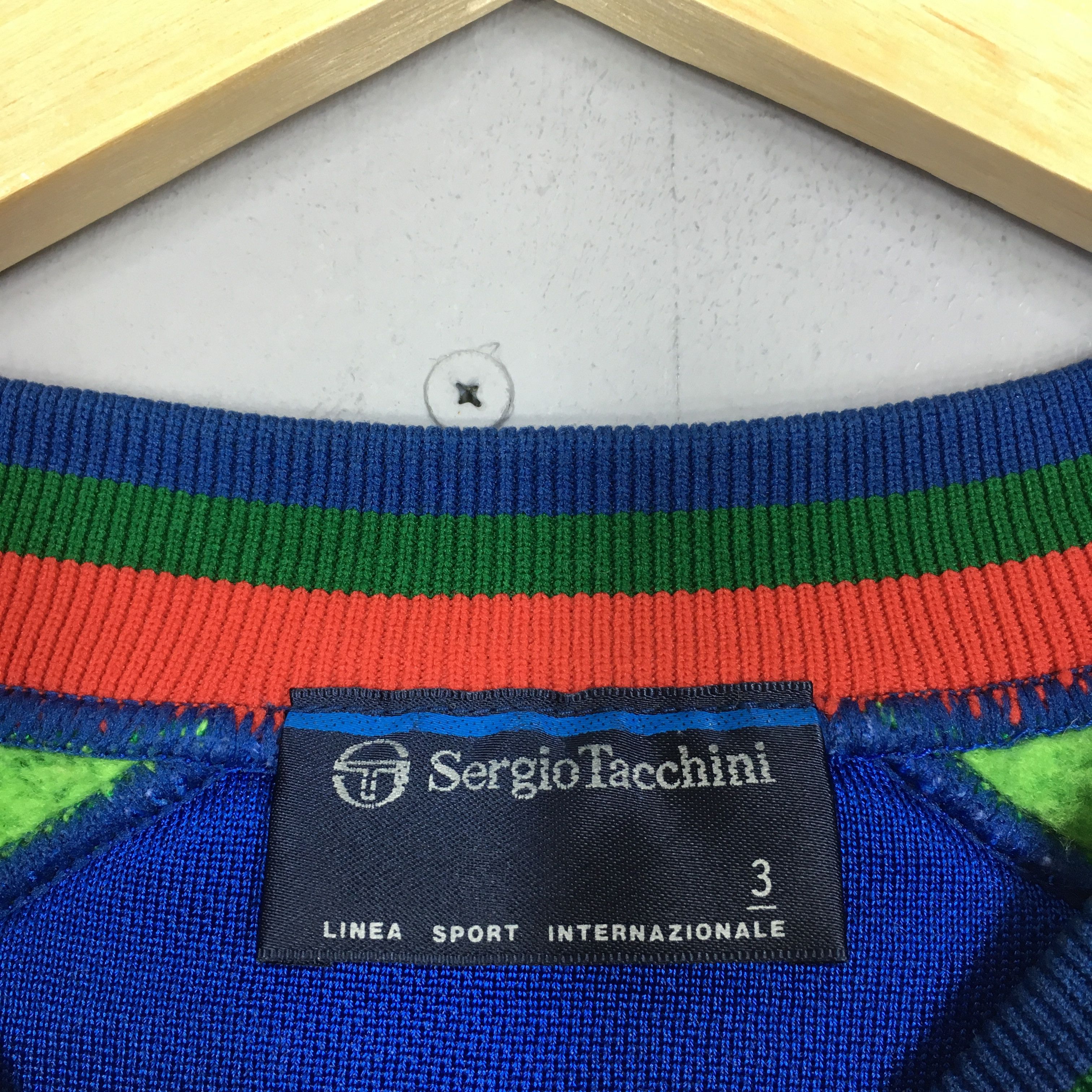 Sergio Tacchini Vintage 90s Sergio Tacchini Blue Sweatshirt Medium Size US M / EU 48-50 / 2 - 5 Thumbnail