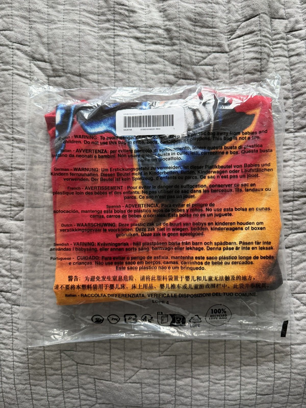 Supreme Supreme Grim Reaper Tee Red (L) Size US L / EU 52-54 / 3 - 2 Thumbnail