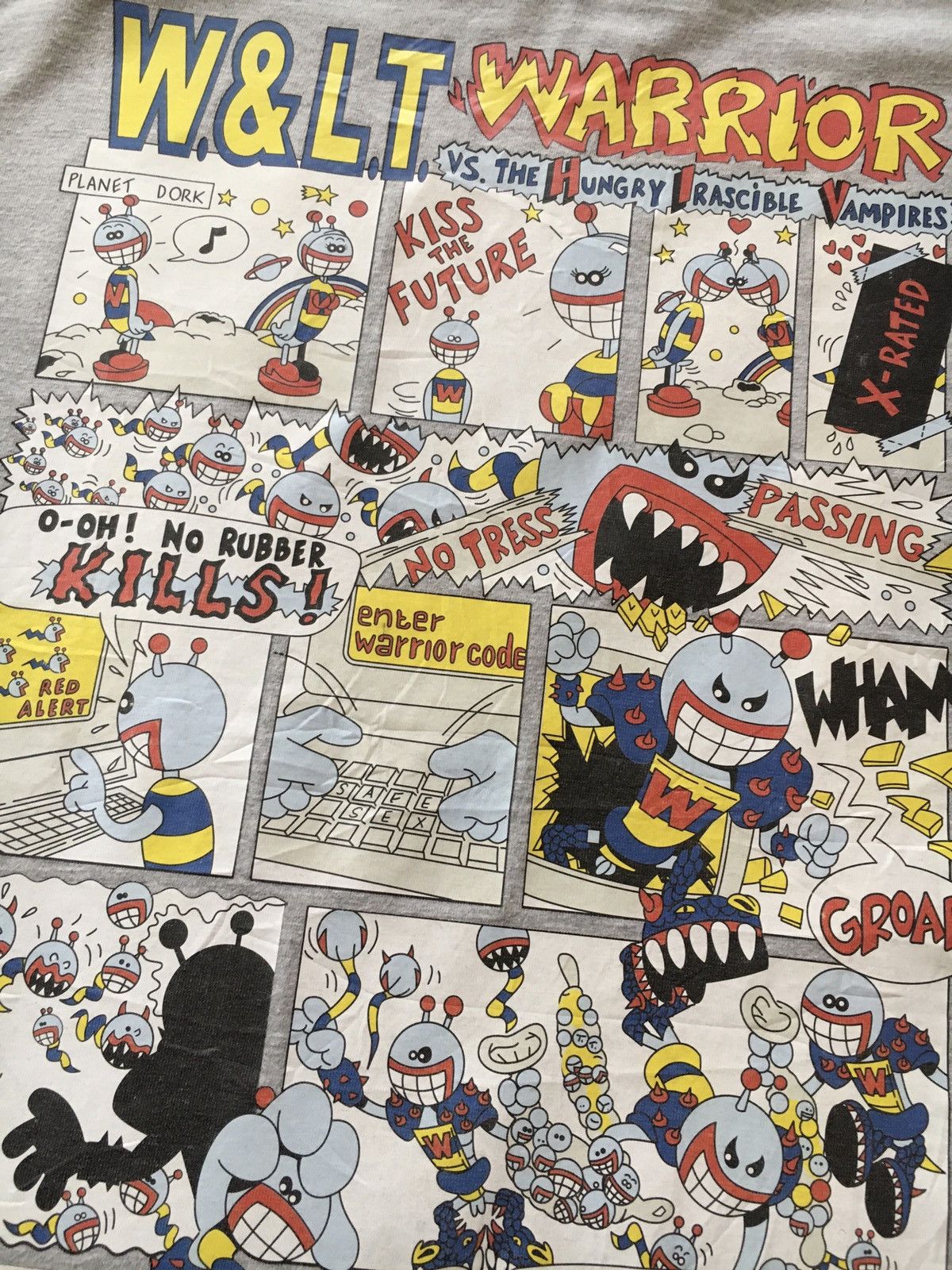 W&LT × Walter Van Beirendonck S/S ‘98 W&LT Walter Van Beirendonck Cartoon Warrior T shirt Size US M / EU 48-50 / 2 - 3 Thumbnail