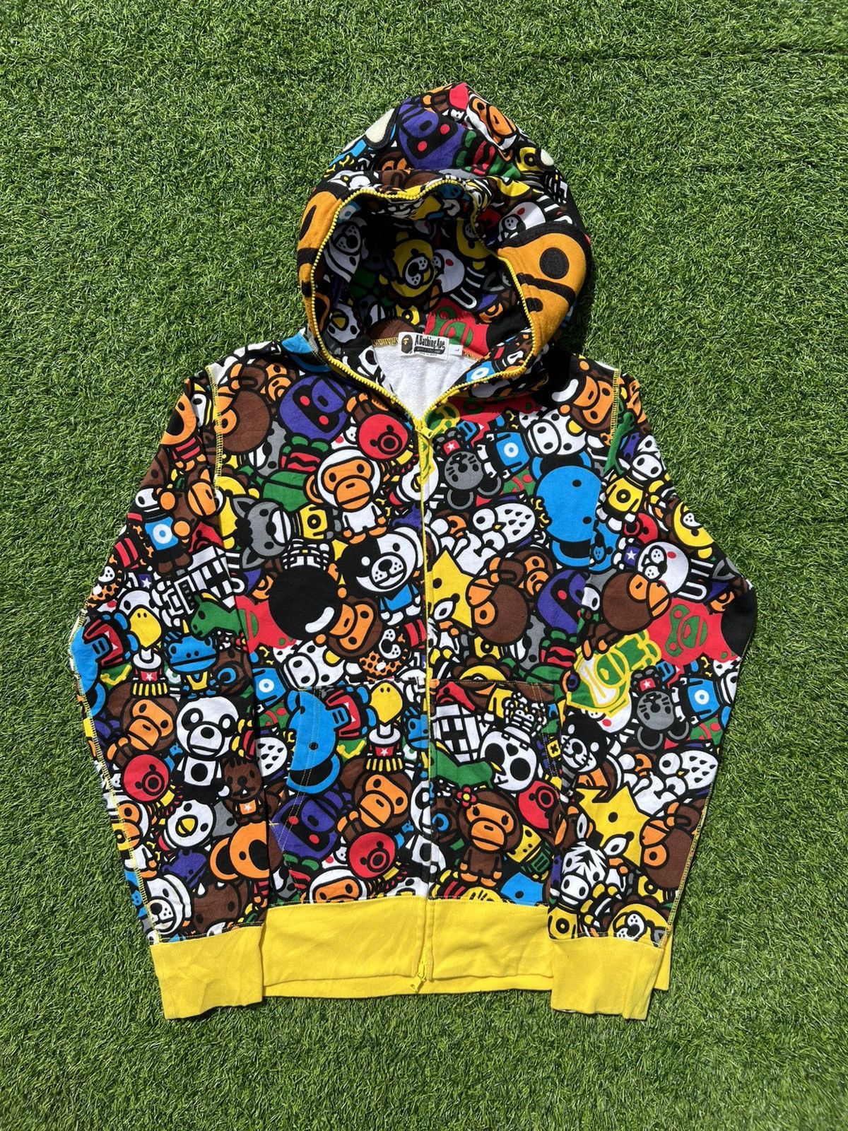 Bape Bape x Kaws x Baby Milo Animal Kingdom Hoodie. | Grailed