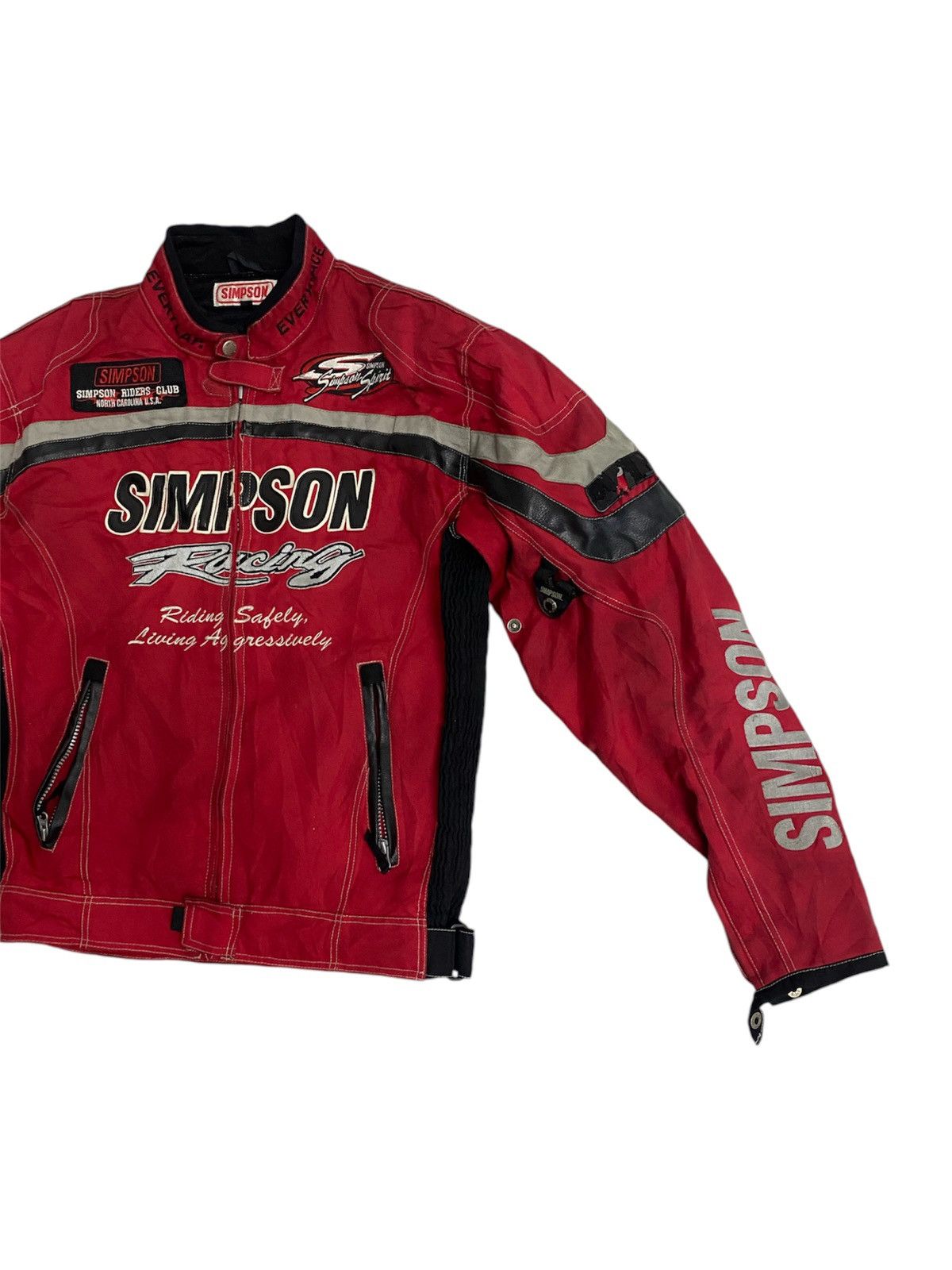 The Simpsons × Vintage Vintage Simpson Racing Usa Club biker Jacket Size US L / EU 52-54 / 3 - 4 Thumbnail