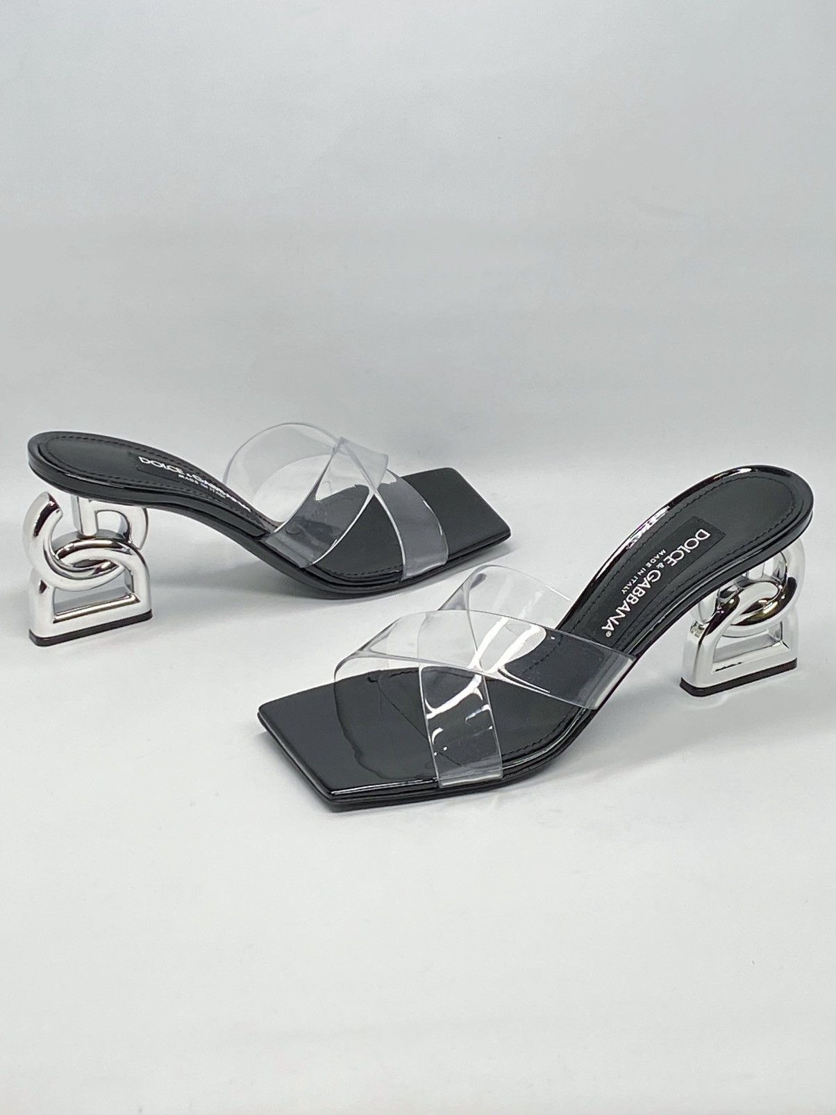 Dolce & Gabbana Dolce&Gabbana DG Heel PVC Mules size 37.5 Size US 7.5 / IT 37.5 - 3 Thumbnail