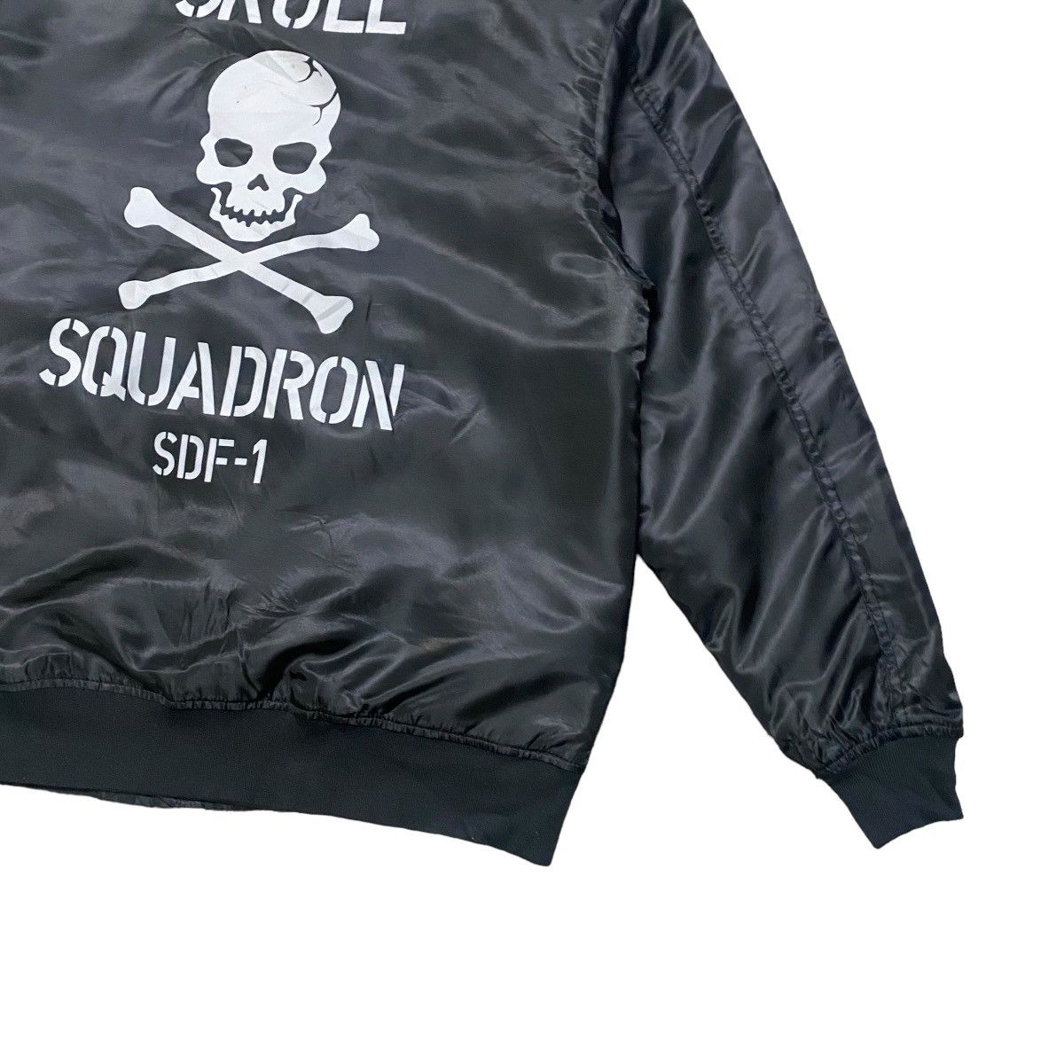 Anime Cospa Macross Roy Focker Bomber Jacket Skull Squadron SDF-1 Size US L / EU 52-54 / 3 - 11 Thumbnail