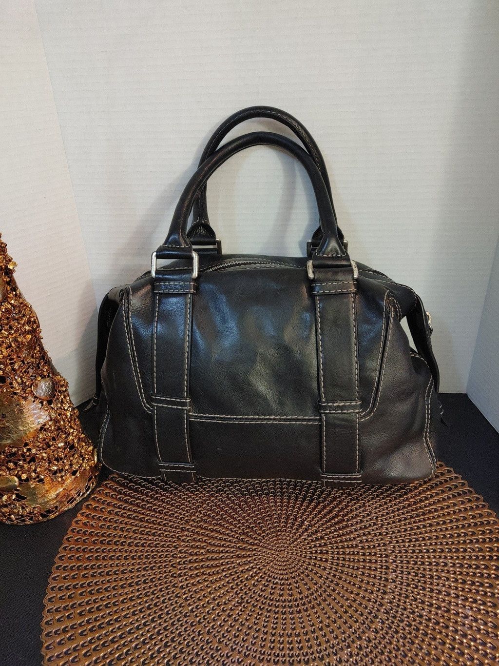 Michael Kors Michael Kors Brookville Leather Satchel Size ONE SIZE - 4 Thumbnail