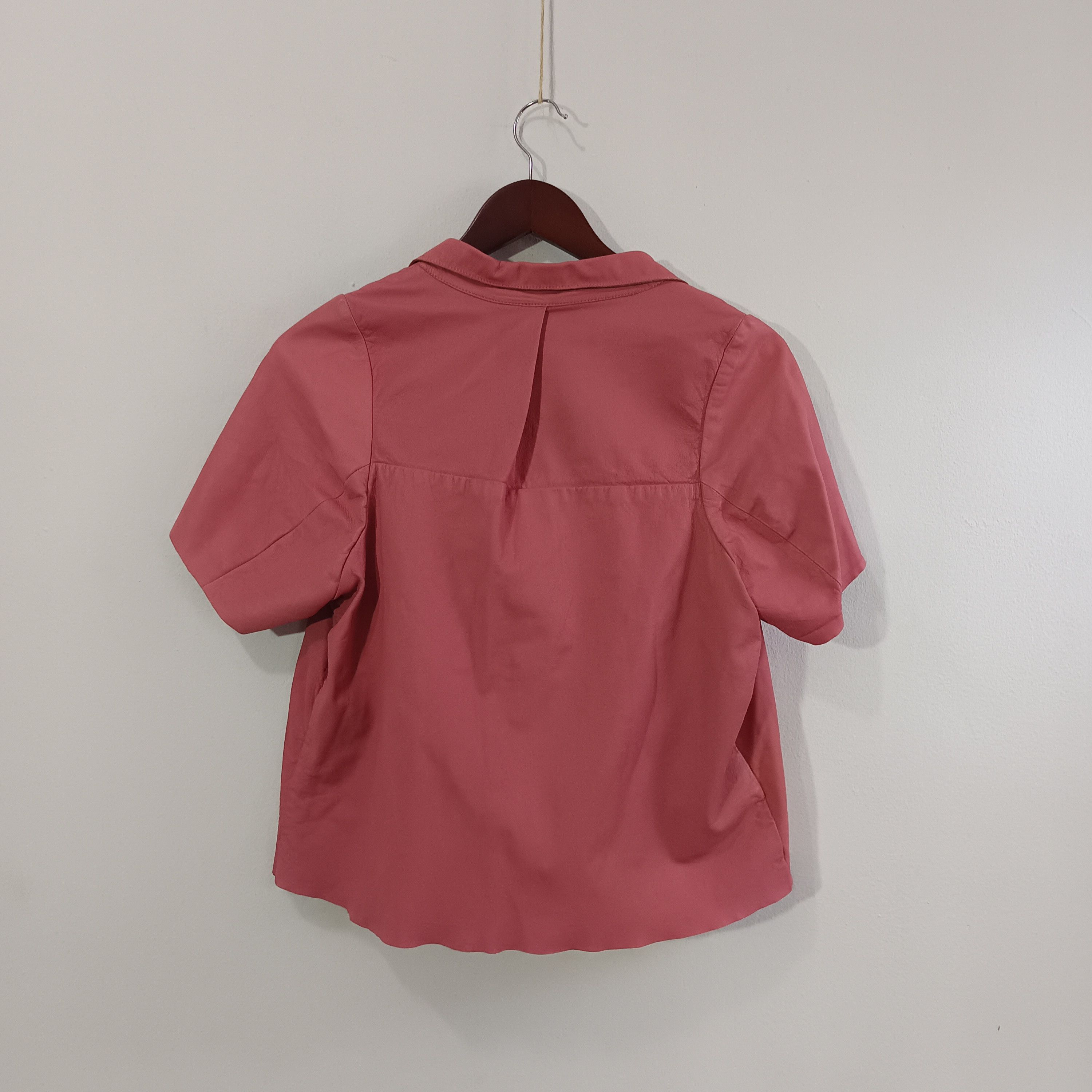 Marni Marni Pink Short Sleeve Leather Blazer Size M / US 6-8 / IT 42-44 - 2 Thumbnail