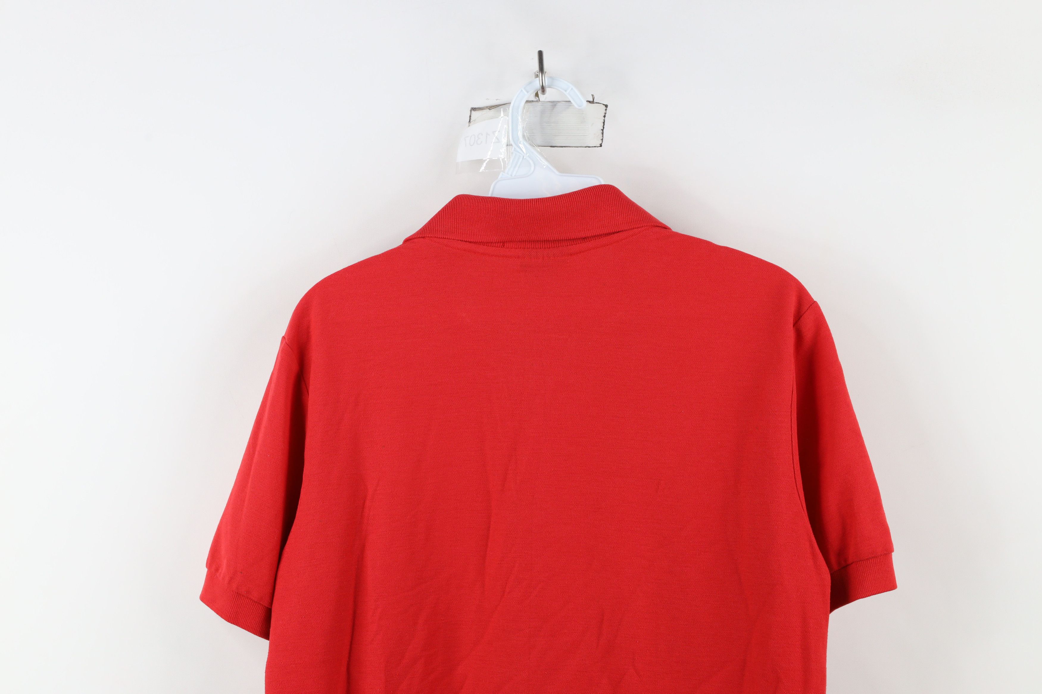 Levi's × Vintage Vintage 80s Levis Spell Out Knit Short Sleeve Polo Shirt Red Size US M / EU 48-50 / 2 - 8 Thumbnail