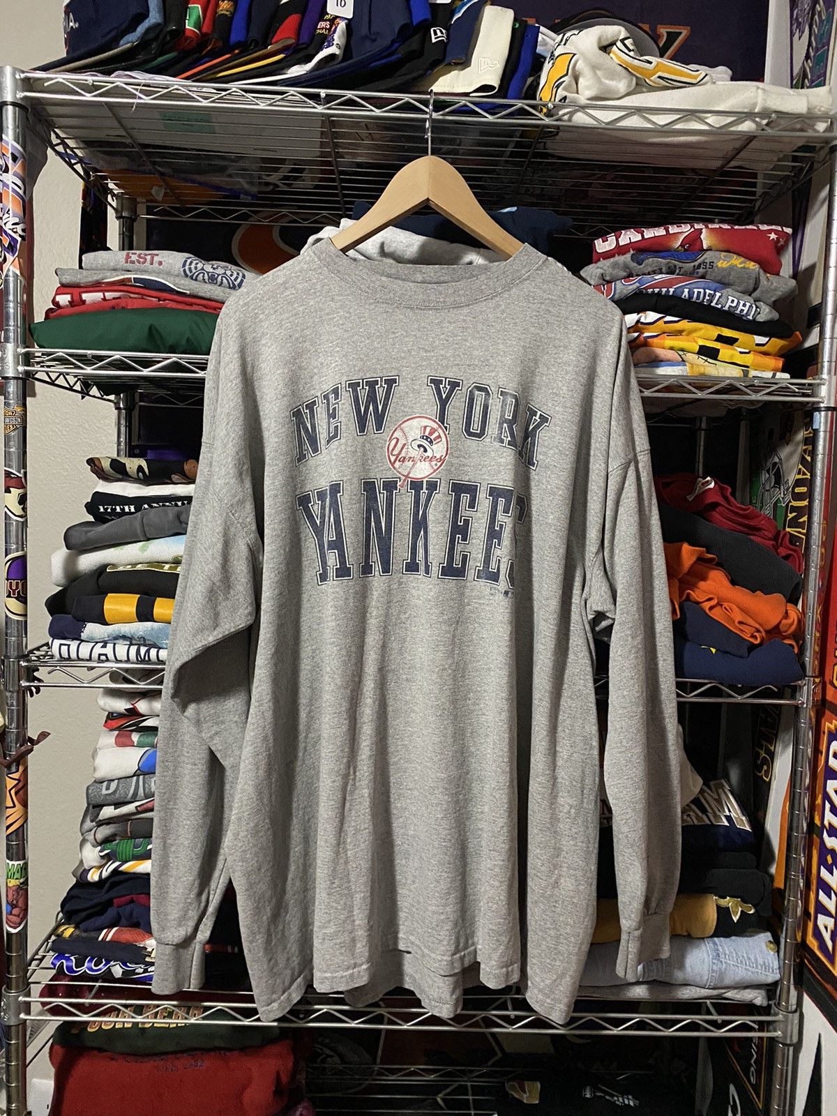 MLB × Vintage Vintage New York Yankees Longsleeve Tee Size US XXL / EU 58 / 5 - 1 Thumbnail