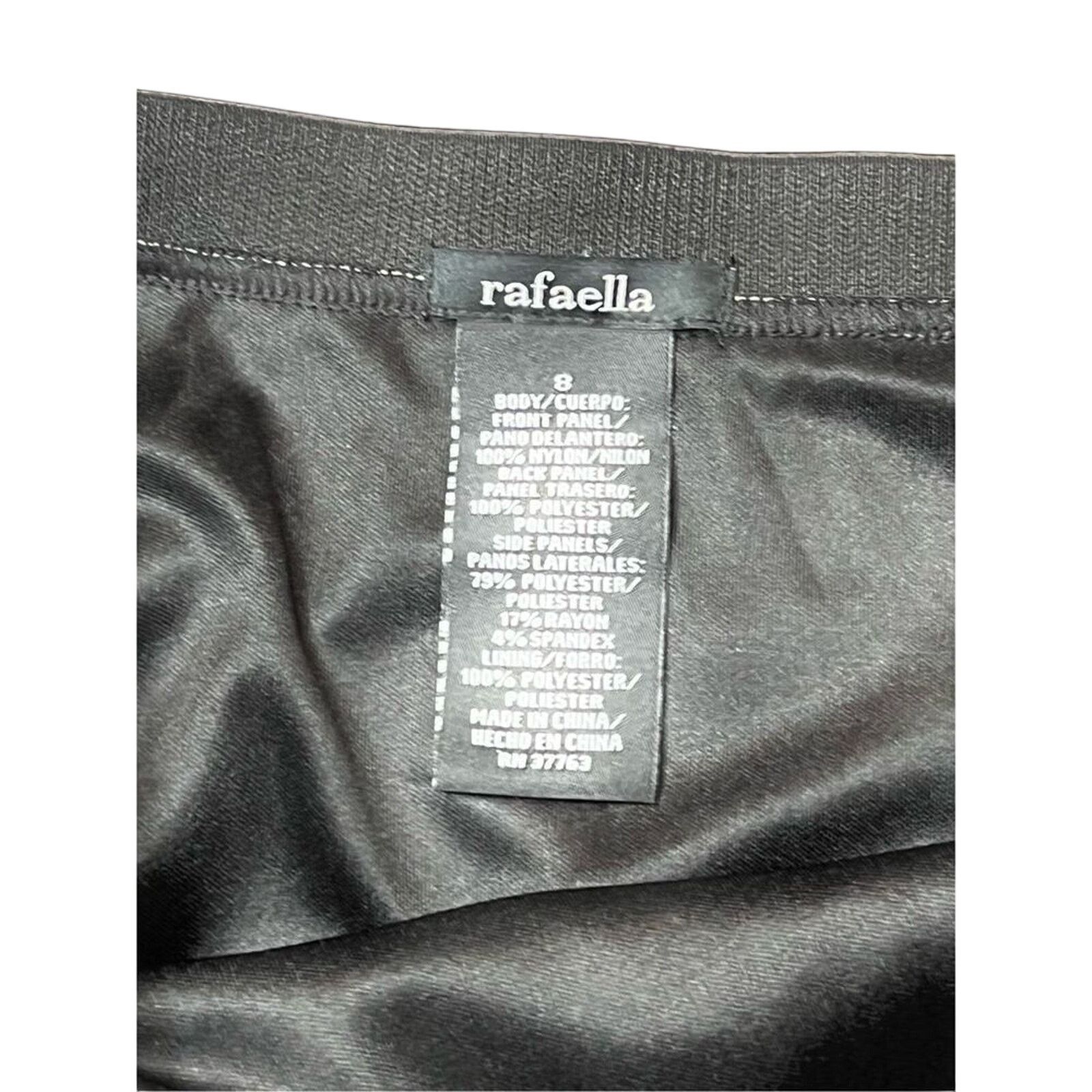 Other Rafaella Black Ponte Lace Insert Straight Pencil Skirt 8 NWT Size 30" / US 8 / IT 44 - 2 Thumbnail