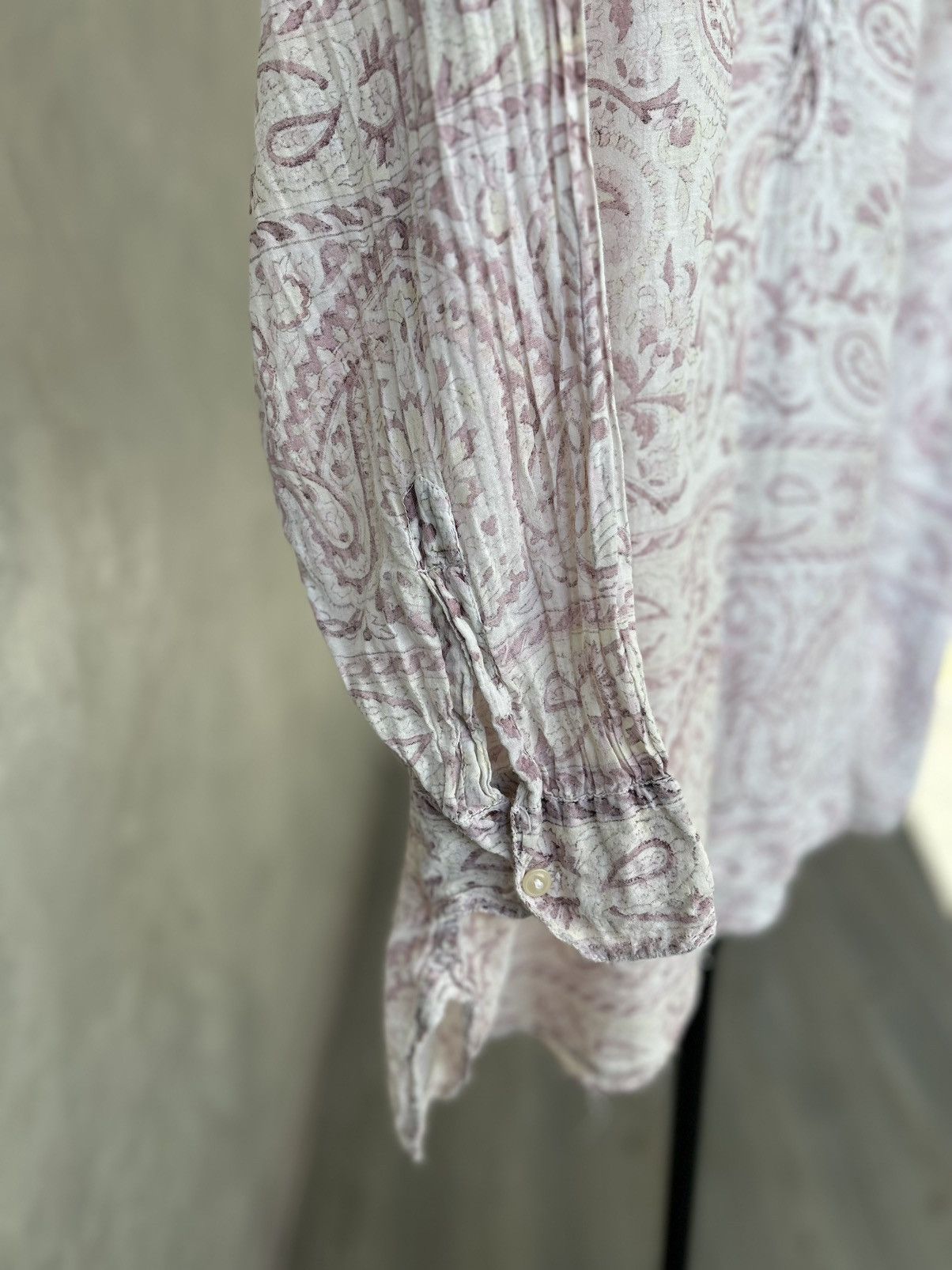 Magnolia Pearl Magnolia Pearl Idgy Blockprint Paisley Shirt/Blouse Size ONE SIZE - 7 Thumbnail