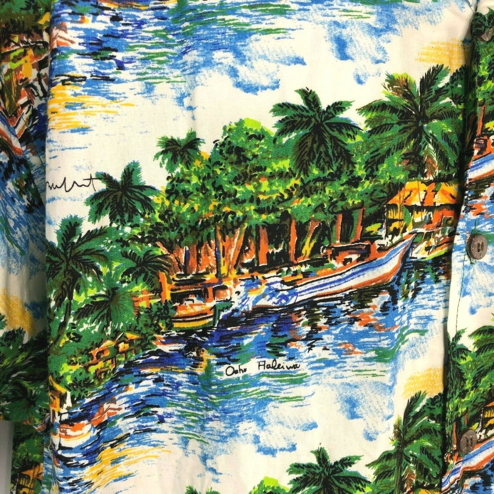 Other Guy Buffet Haleiwa Oahu Mens Hawaiian Shirt size XL 49x32 PJ Size US XL / EU 56 / 4 - 5 Thumbnail