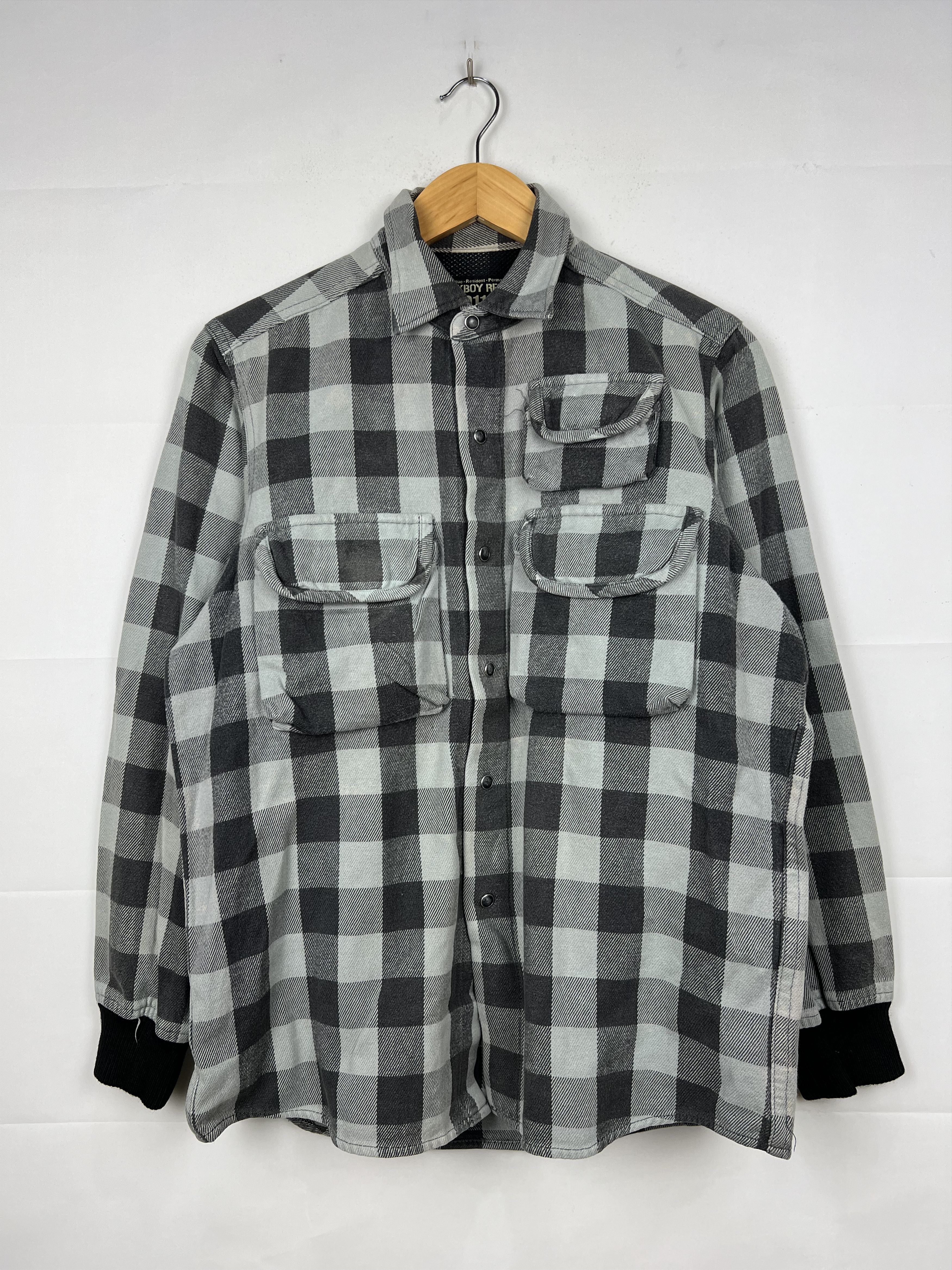 Japanese Brand Milkboy Checkered Board Multipocket Flannel Jacket Size US M / EU 48-50 / 2 - 1 Thumbnail