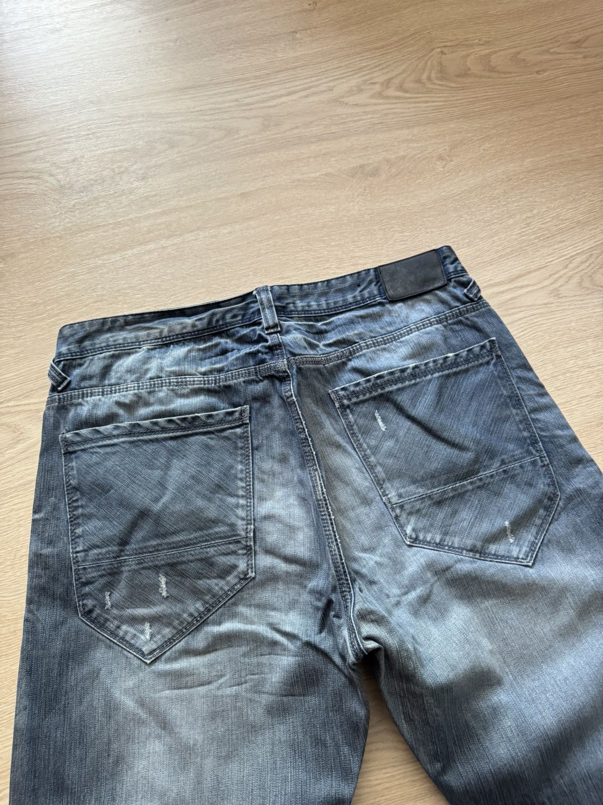 Vintage Vintage 00’s Fishbone y2k Blue Denim Distressed Baggy Pants Size US 36 / EU 52 - 7 Thumbnail