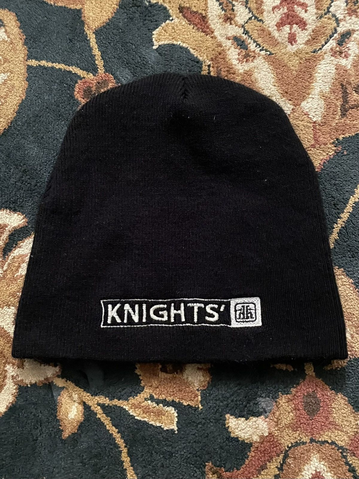 Vintage VTG Y2K Knights' Home Hardware Embroidered Black Beanie Hat Size ONE SIZE - 1 Thumbnail