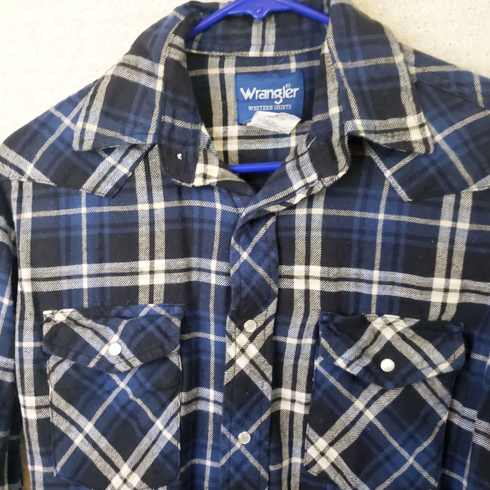 Wrangler Wrangler Shirt Mens L Black Plaid Flannel Long Sleeve Pearl Snap Western Shirt Mens L Black Plaid Flannel Long Sleeve Pearl Snap Western Size US L / EU 52-54 / 3 - 3 Thumbnail
