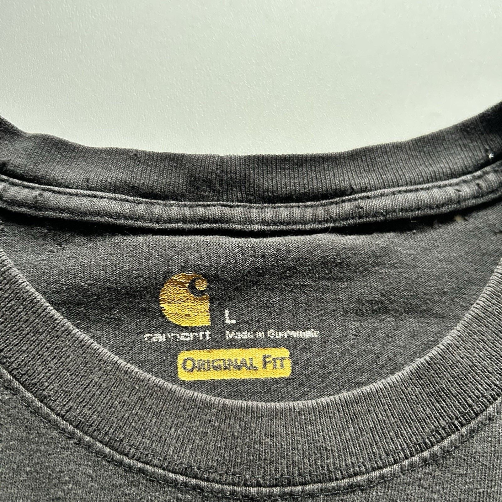 Carhartt Vintage Y2K Carhartt Pocket T Shirt Large Black Original Fit Size US L / EU 52-54 / 3 - 5 Thumbnail